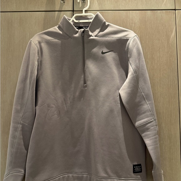Nike Gray Quarter-Zip Pullover - Picture 1 of 2